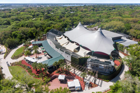 aerial view of the st. augustine amphitheatre